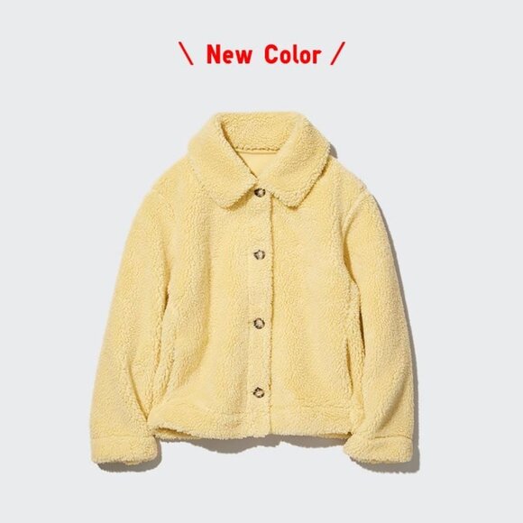 UNIQLO Fleece Jacket Yellow - Picture 1 of 4